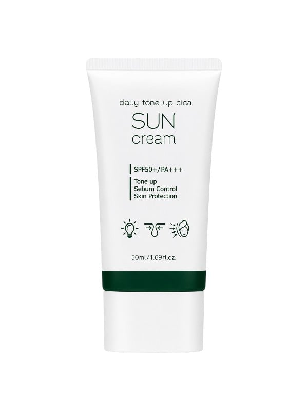 Pretti Daily Tone-Up Cica Sun Cream SPF50+ PA+++ Face Sunscreen 50 ml