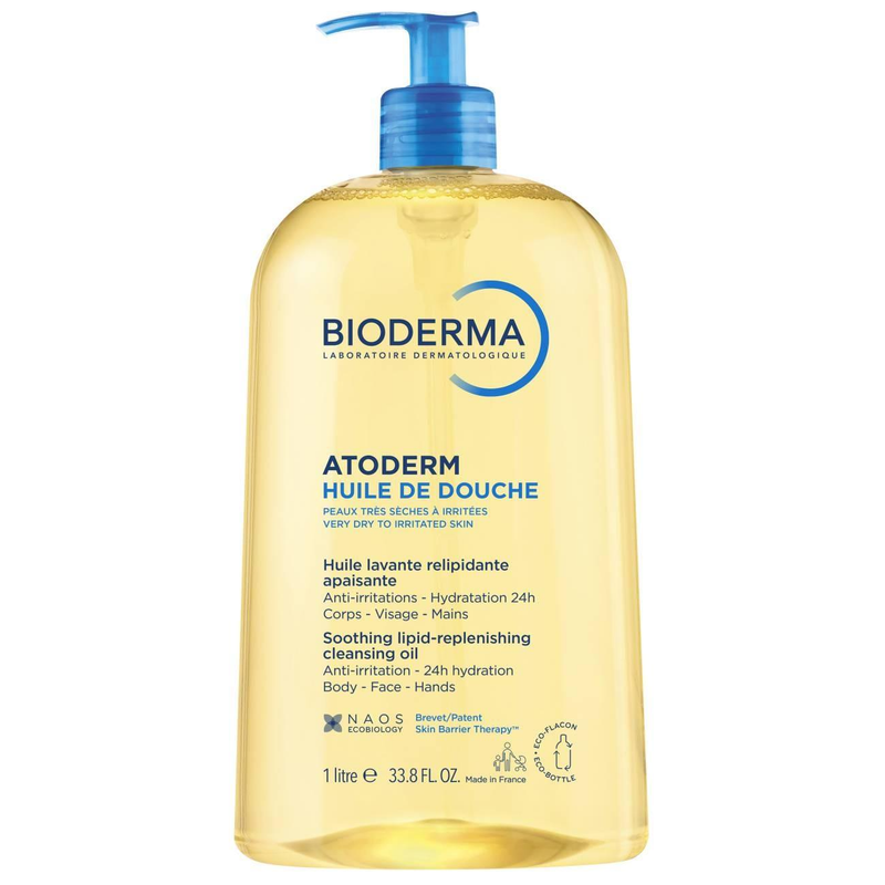 Bioderma Atoderm Huile De Douche Cleansing Oil Ultra Nourishing For Dry to Very Dry Skin 1L
