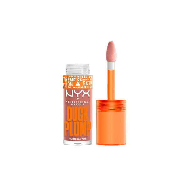 NYX Duck Plump Lip Gloss High-Shine Ginger Chili Extract Bangin Bare 02