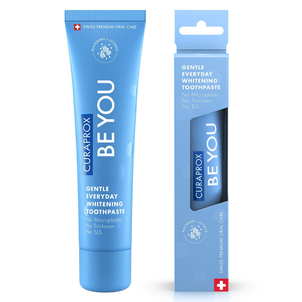 Curaprox Be You Gentle Toothpaste Blackberry and Licorice, Enzymatic Brightening, Fluoride 950 PPM, 60 ml
