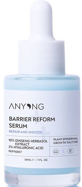 Anyong Barrier Reform Face Serum Fluid with Ginseng, Hyaluronic Acid & Peptides 30 ml