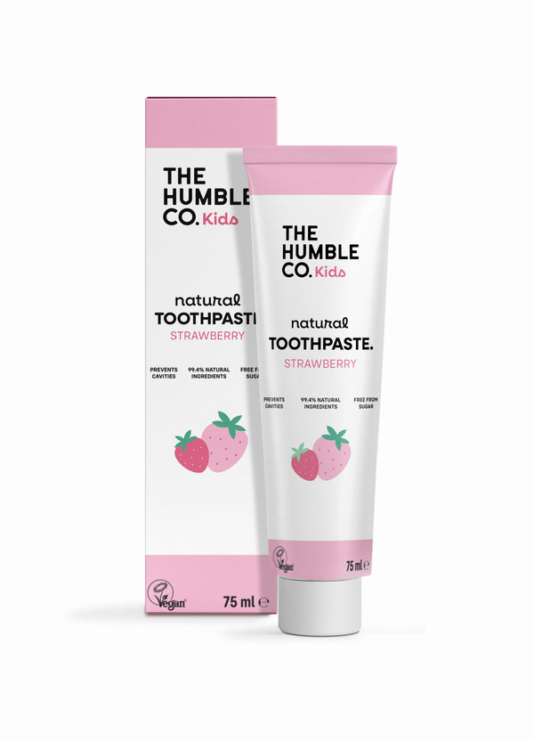 Humble Kids Strawberry Toothpaste, Gentle Daily Cleaning, 75ml