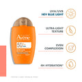 Avene Ultra Fluid Tinted Sunscreen SPF 50+ Lightweight Fragrance-Free Universal Shade 50 ml