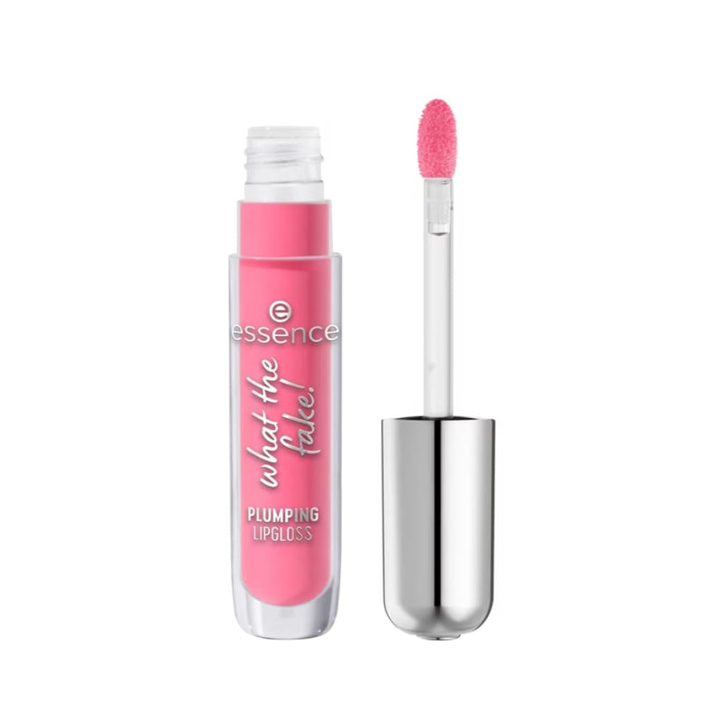 Essence What the Fake Lip Gloss & Plumper Glassy Finish Hyaluronic Acid 102 Pink About It