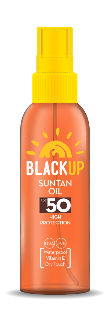 Black Up Suntan Oil SPF 50 Dry-Touch Face & Body Sunscreen, 150 ml