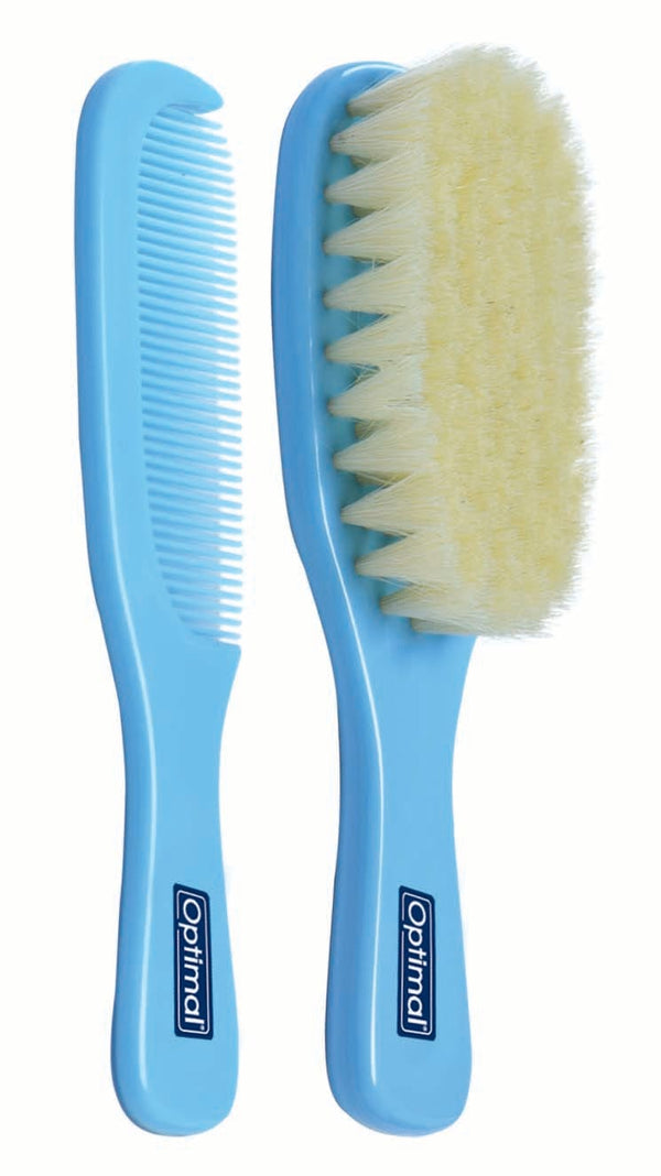 Optimal Brush And Comb Set Blue