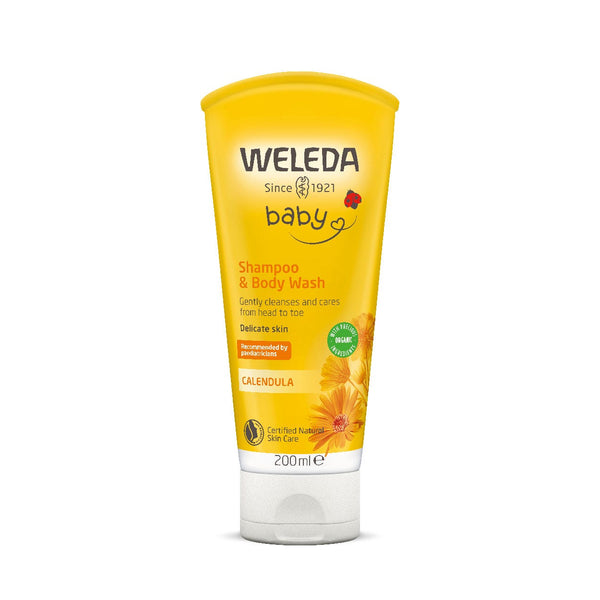 Weleda Calendula Baby Body Wash & Shampoo Organic Calendula 200 mL
