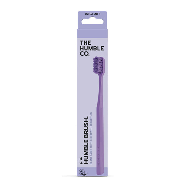 Humble Plant-Based Ultra Soft Toothbrush Silver Infusion Purple