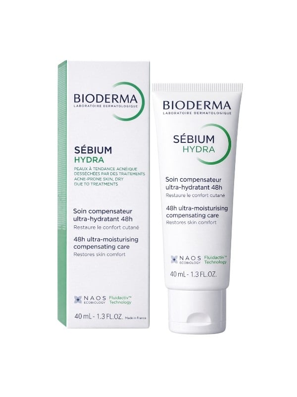 Bioderma Sebium Hydra Ultra Hydrating Moisturizer Cream, Enoxolone and Allantoin, 40ml