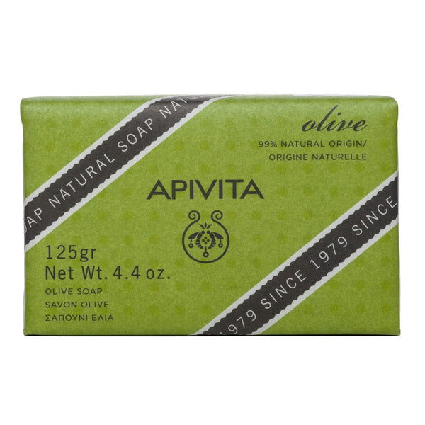 Apivita Natural Olive Oil Soap Bar Organic Honey Geranium 125 g