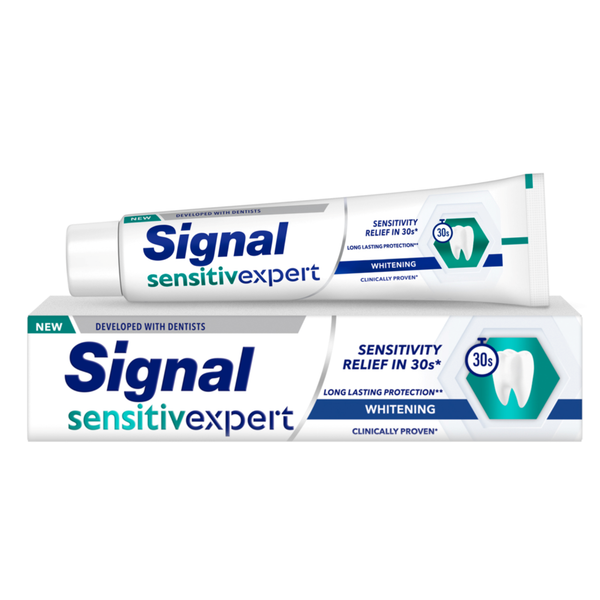 Signal Sensitive Expert Toothpaste Brightening Mint Formula Zinc Potassium HAP 75ml