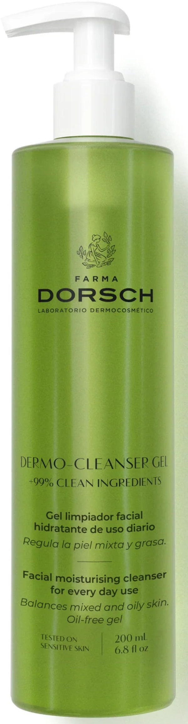Farma Dorsch Cleanser Gel Facial Cleansing Gel Aloe Vera Zinc PCA 200 mL