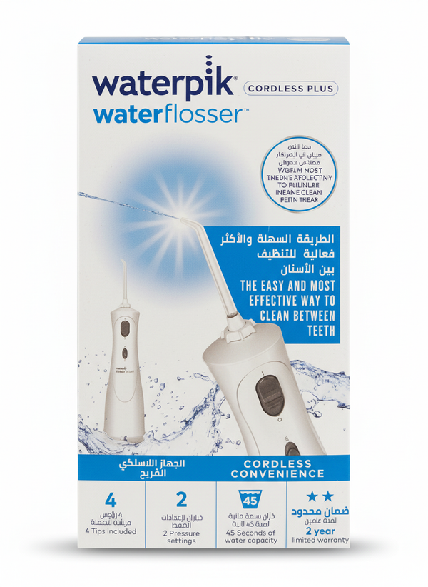 Waterpik Cordless Plus Advance Jet Water Flosser Rechargeable With Orthodontic Tip