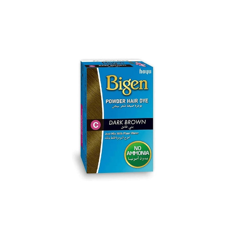 Bigen Dark Brown Hair Dye Powder, Water-Activated Ammonia-Free Hair Colour