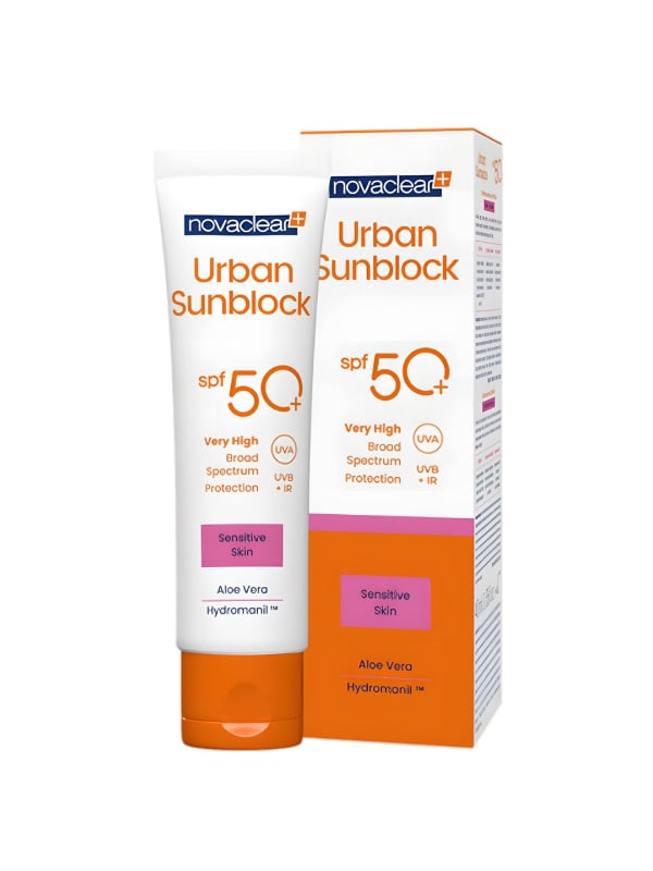 Novaclear Urban Sunblock SPF50 Sensitive Skin Aloe Vera 40ml