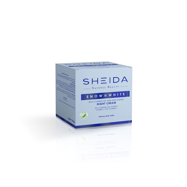 Sheida Night Cream Anti-Aging Brightening Care for All Skin Types, 50 ml