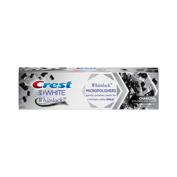 Crest 3D White Lock Charcoal Fluoride Toothpaste Mint 88 ml