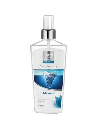 Pure Beauty Majestic Men's Body Mist Aloe Vera Fresh Fragrance 250ml