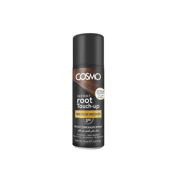 Cosmo Permanent Concealer Spray for Grey Roots, Medium Brown, 75ml