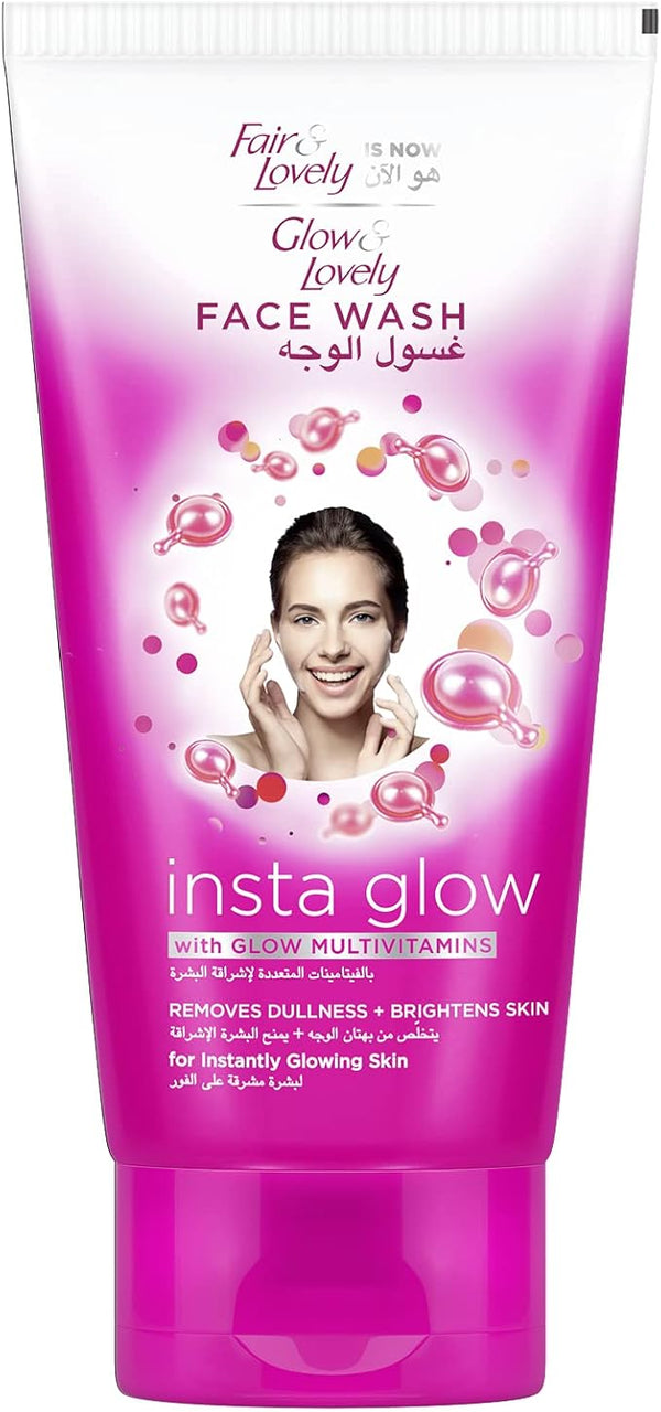 GLOW & LOVELY Instaglow Face Wash Foam Cleanser, Niacinamide, 150ml