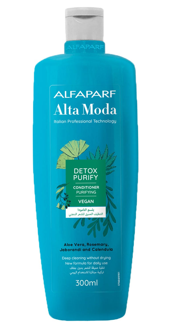 Alta Moda Detox Purify Conditioner Creamy Formula Activated Charcoal Oily Hair 300ml