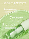 Sheglam Jelly Wow Hydrating Lip Oil Green Apple Envy, Non-Sticky Shine