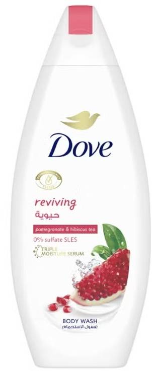Dove Reviving Pomegranate Shower Gel, Lemon Verbena Scent, NutriumMoisture, 250 ml
