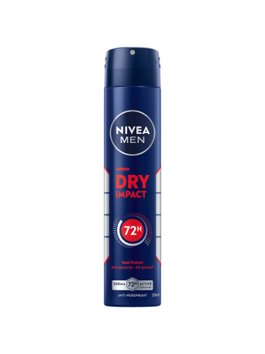 NIVEA MEN Dry Impact 72H Anti-Perspirant Spray Dual Protect 200 ml