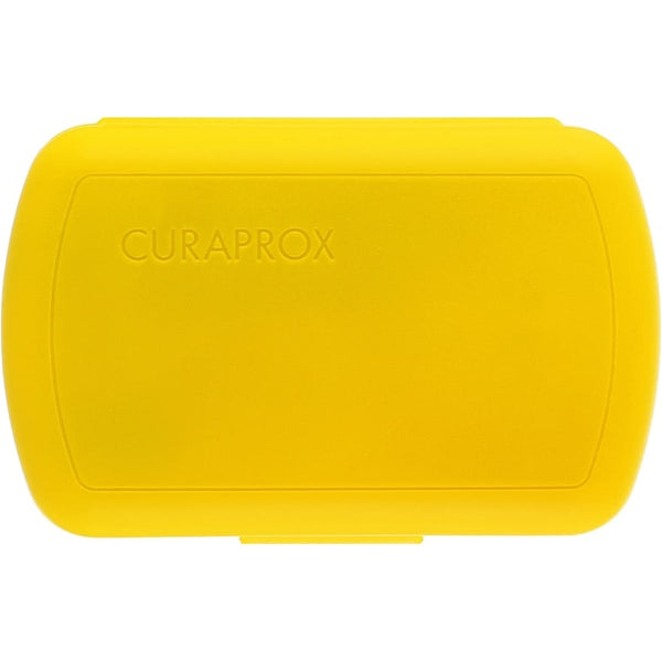 Curaprox Travel Set Yellow Travel Box Toothbrush Toothpaste Interdental Brushes 10 ml
