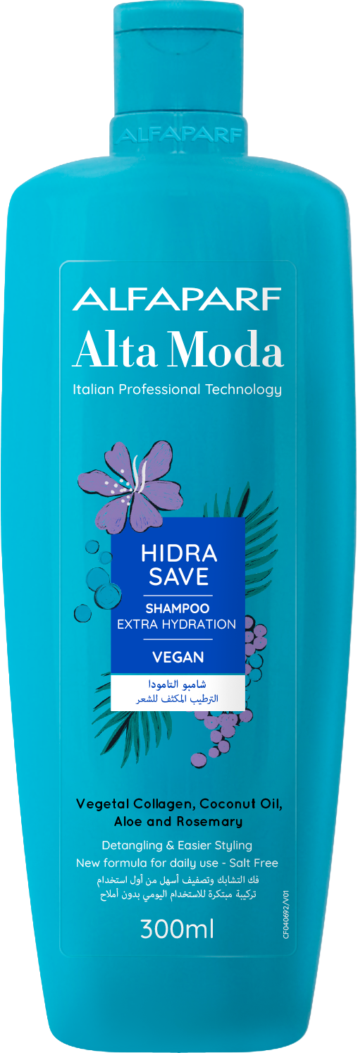 Alta Moda Hidra Save Shampoo Liquid Keratin Hydration All Hair Types 300ml