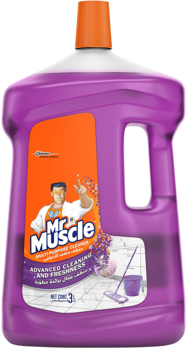Mr. Muscle Multi-Purpose Lavender Floor Cleaner, 3 L