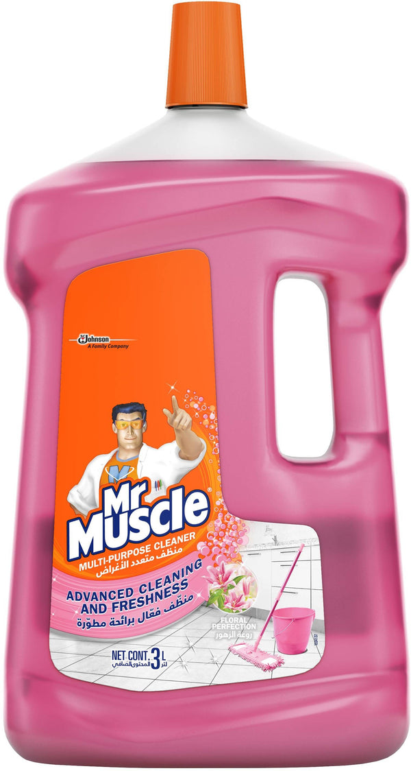 Mr. Muscle Multi-Purpose Floral Floor Cleaner Lavender Fragrance 3 L