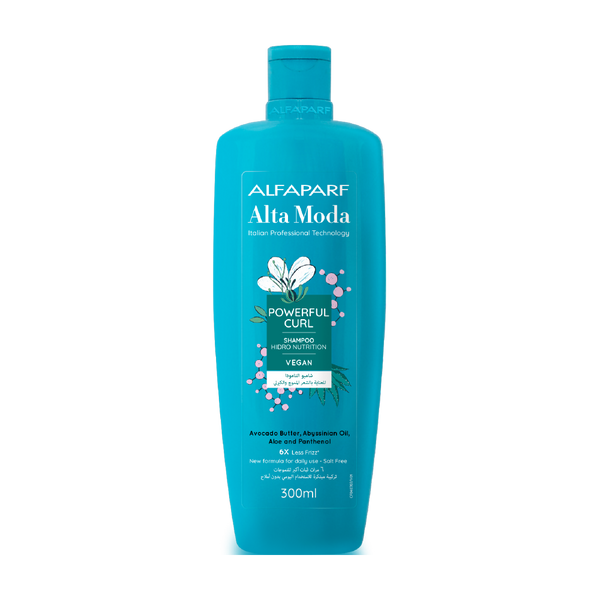 Alta Moda Powerful Curl Shampoo Hydro-Nutritive Formula Keratin 300ml
