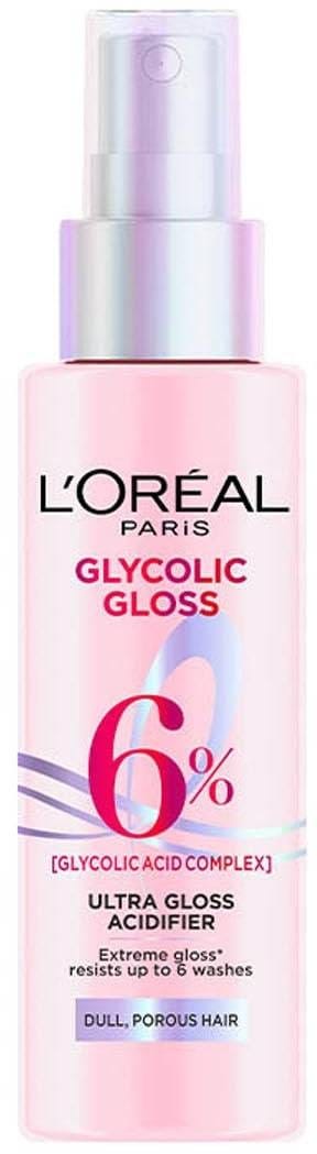 L'Oreal Paris Elvive Glycolic Gloss Acidifier Spray, 6% Glycolic Acid, 150 ml