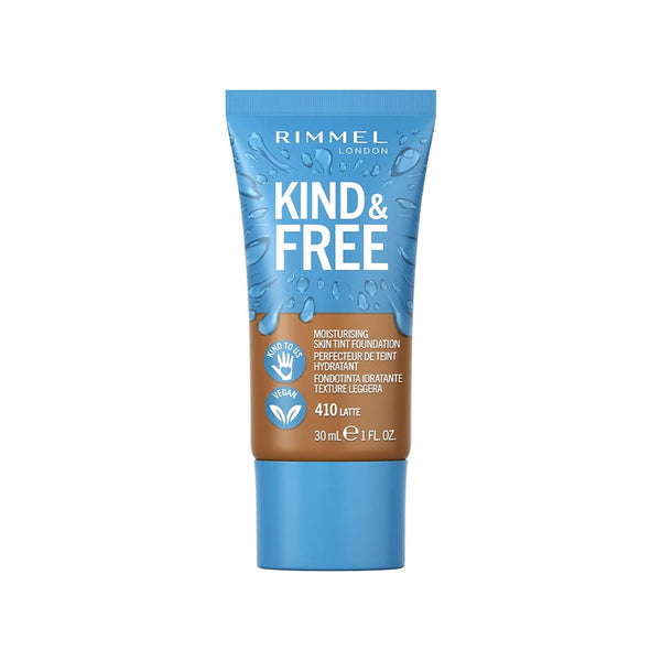 Rimmel London Kind & Free Skin Tint Foundation Radiant Finish 410 Latte 30 ml