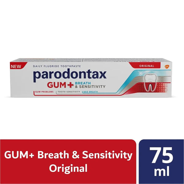 Parodontax GUM+ Original Toothpaste Stannous Fluoride Breath and Sensitivity Care 75 ml