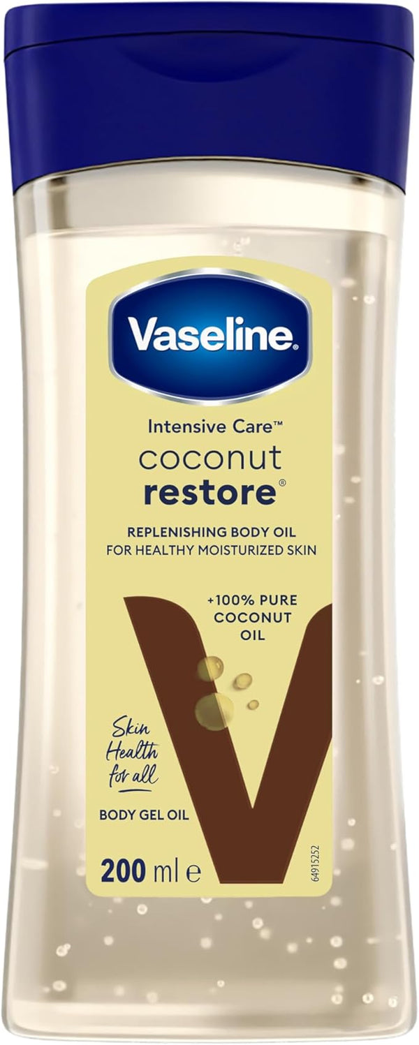 Vaseline Intensive Care Coconut Restore Body Gel Oil Coconut Oil 200 ml