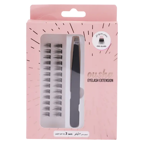 Ousha Pre-Glued Eyelash Extensions Natural Look Lightweight Cluster Lashes