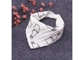 Eazy Kids Organic Cotton Muslin Bandana Bibs, Adjustable Nickel-Free Snaps, Black & White, Set of 3