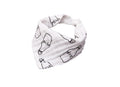 Eazy Kids Organic Cotton Muslin Bandana Bibs, Adjustable Nickel-Free Snaps, Black & White, Set of 3