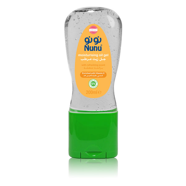 Nunu Moisturising Oil Gel Vitamin E for Baby and Adult Skin 200 ml