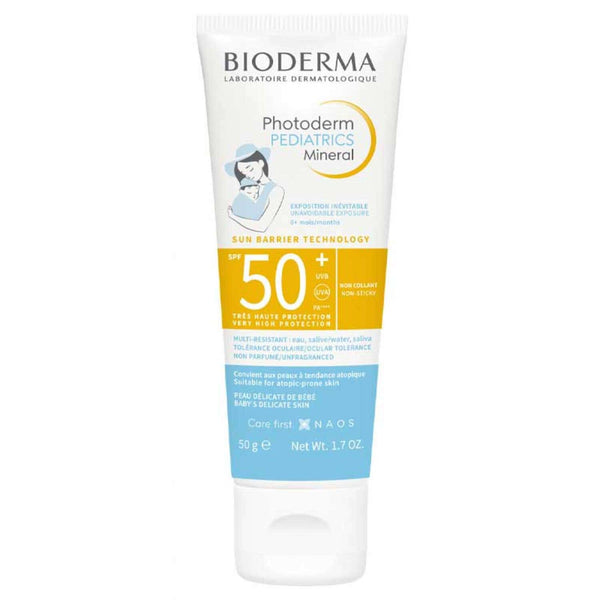 Bioderma Photoderm Pediatrics Mineral SPF 50+ Sunscreen Zinc Oxide Titanium Dioxide 50 g