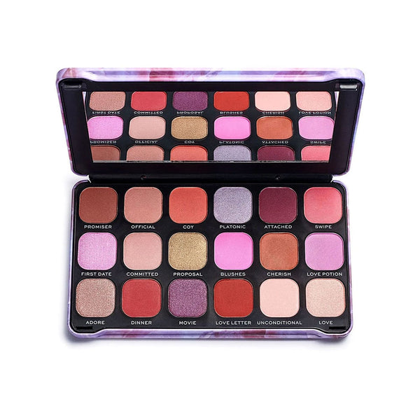 Revolution Forever Flawless Unconditional Love Eyeshadow Palette 18 Shades Matte to Shimmer