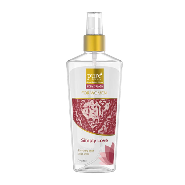 Pure Beauty Simply Love Body Splash for Women, Aloe Vera, Refreshing Fragrance