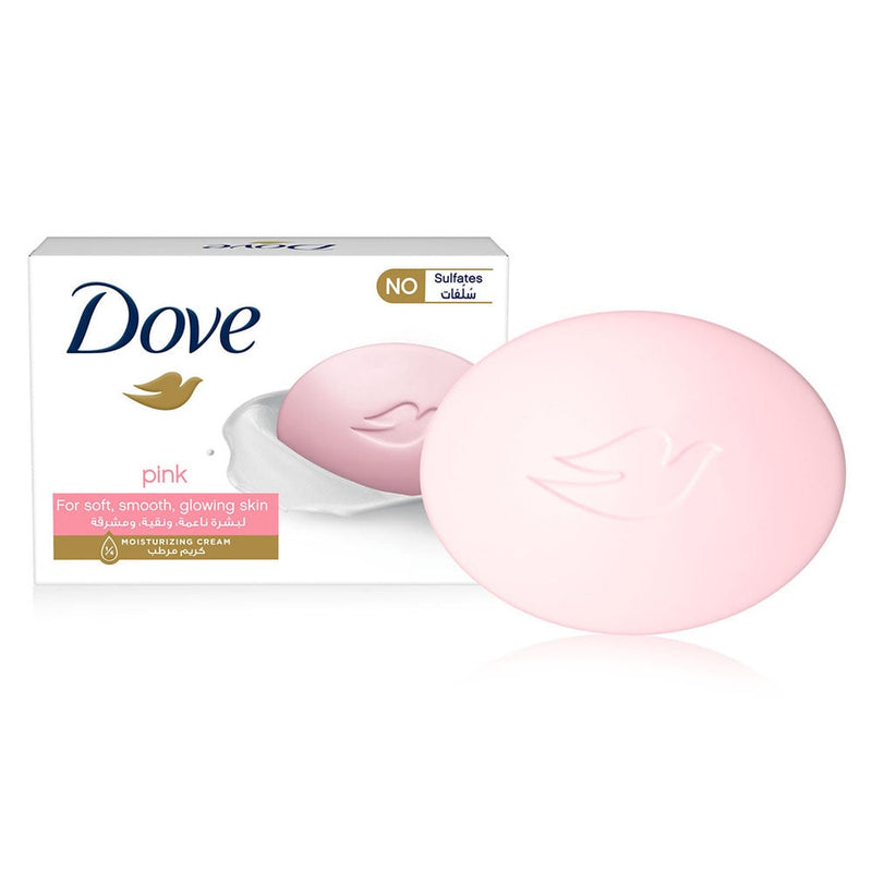 Dove Pink Bar Soap Moisturizing Cream Gentle Cleansing 160 g