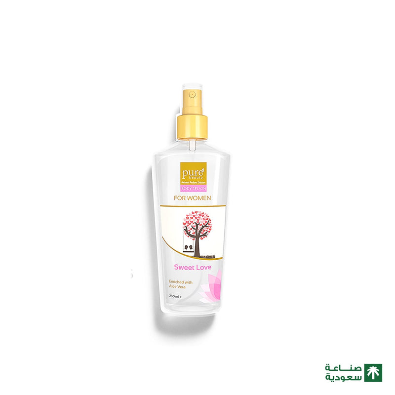 PURE BEAUTY Sweet Love Body Splash for Women with Aloe Vera 250ml - 34566