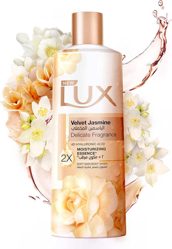 LUX Delicate Fragrance Body Wash Gel 4D Hyaluronic Acid Velvet Jasmine 250ml
