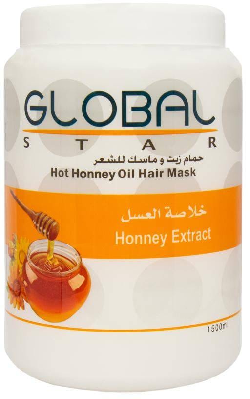 Global Star Honey Hair Mask and Bath Oil Liquid Moisturizing Formula 1500 ml