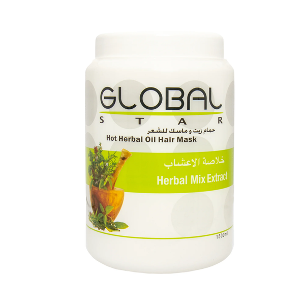 Global Star Hot Herbal Oil Hair Mask Cream with Herbal Mix Extract 1500ml