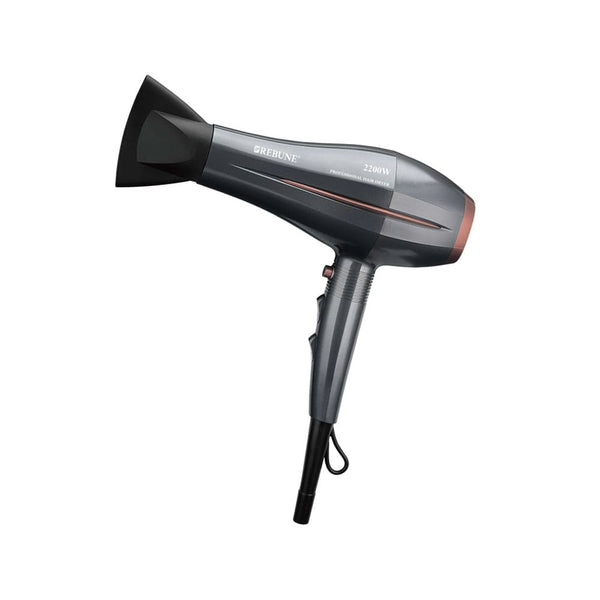 Rebune Professional Hair Dryer RE-2177, 1850-2200W, 2 Speeds, 3 Heat Settings